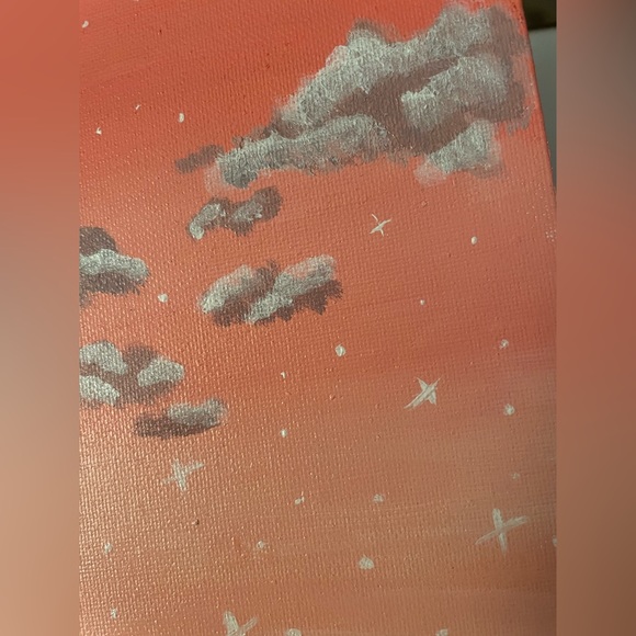 “Pink clouds in the sky” canvas painting - Picture 3 of 4